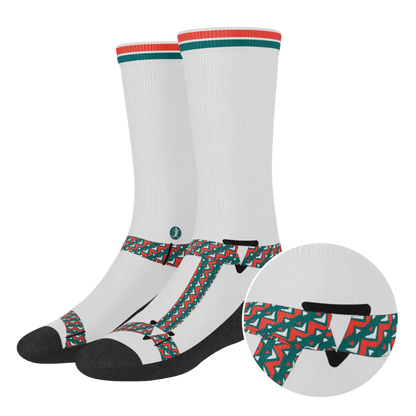 The Faux Pas | Velcro Sandal Heel Hammock™ Crew Socks