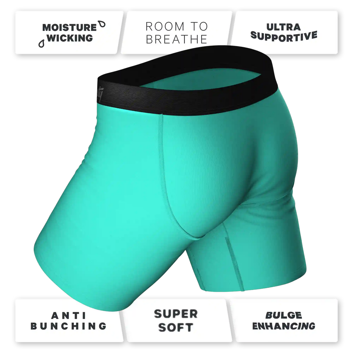 The Cyantific Theory | Turquoise Ball Hammock® Boxer - Long Leg