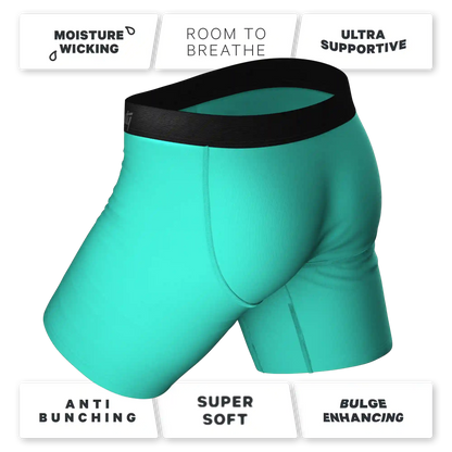 The Cyantific Theory | Turquoise Ball Hammock® Boxer - Long Leg