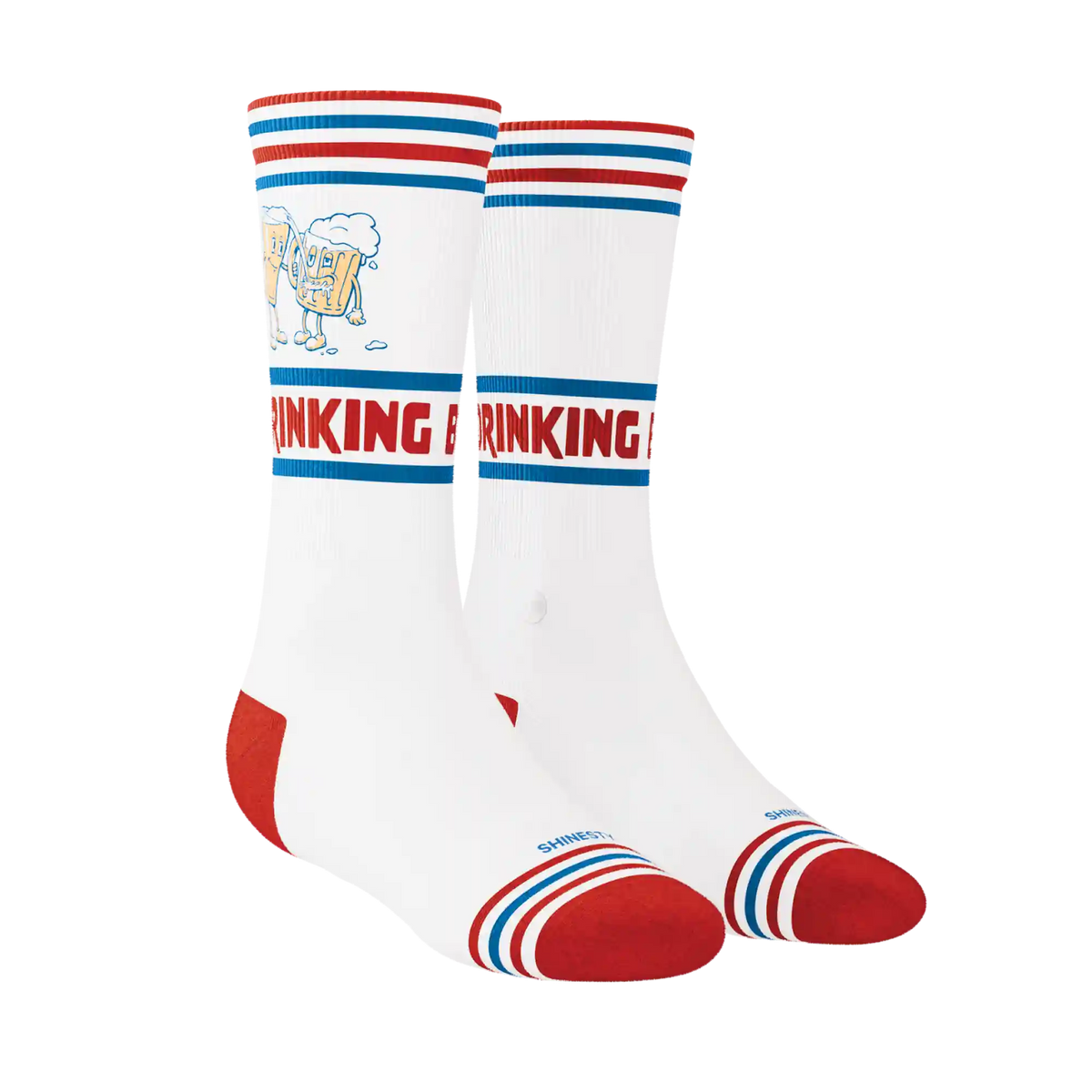 The Drinking Buddies | Beer Heel Hammock™ Crew Socks