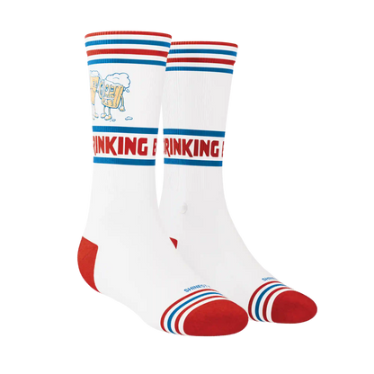 The Drinking Buddies | Beer Heel Hammock™ Crew Socks