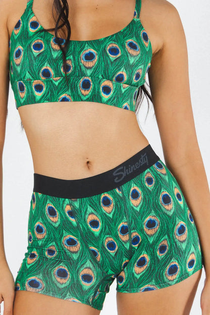 The Fancy Feather | Peacock Women's Boxers