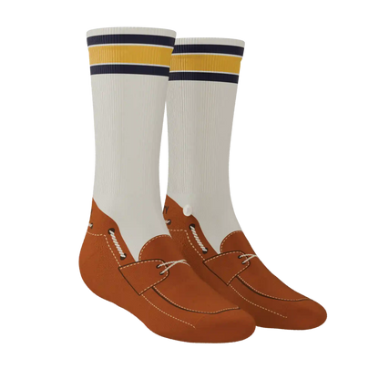 The Boat's Rockin' | Boat Shoe Heel Hammock™ Crew Socks