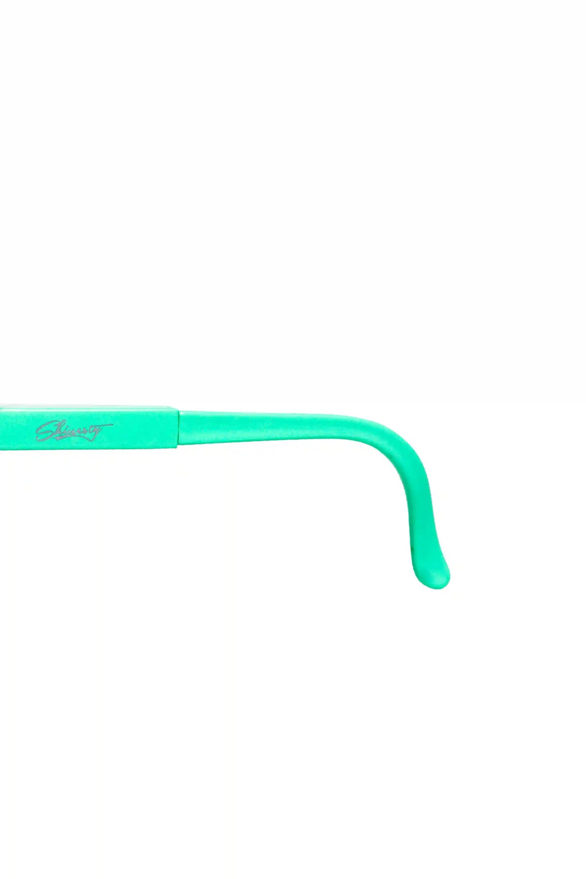 The Machos | White & Teal Mirrored Sunglasses