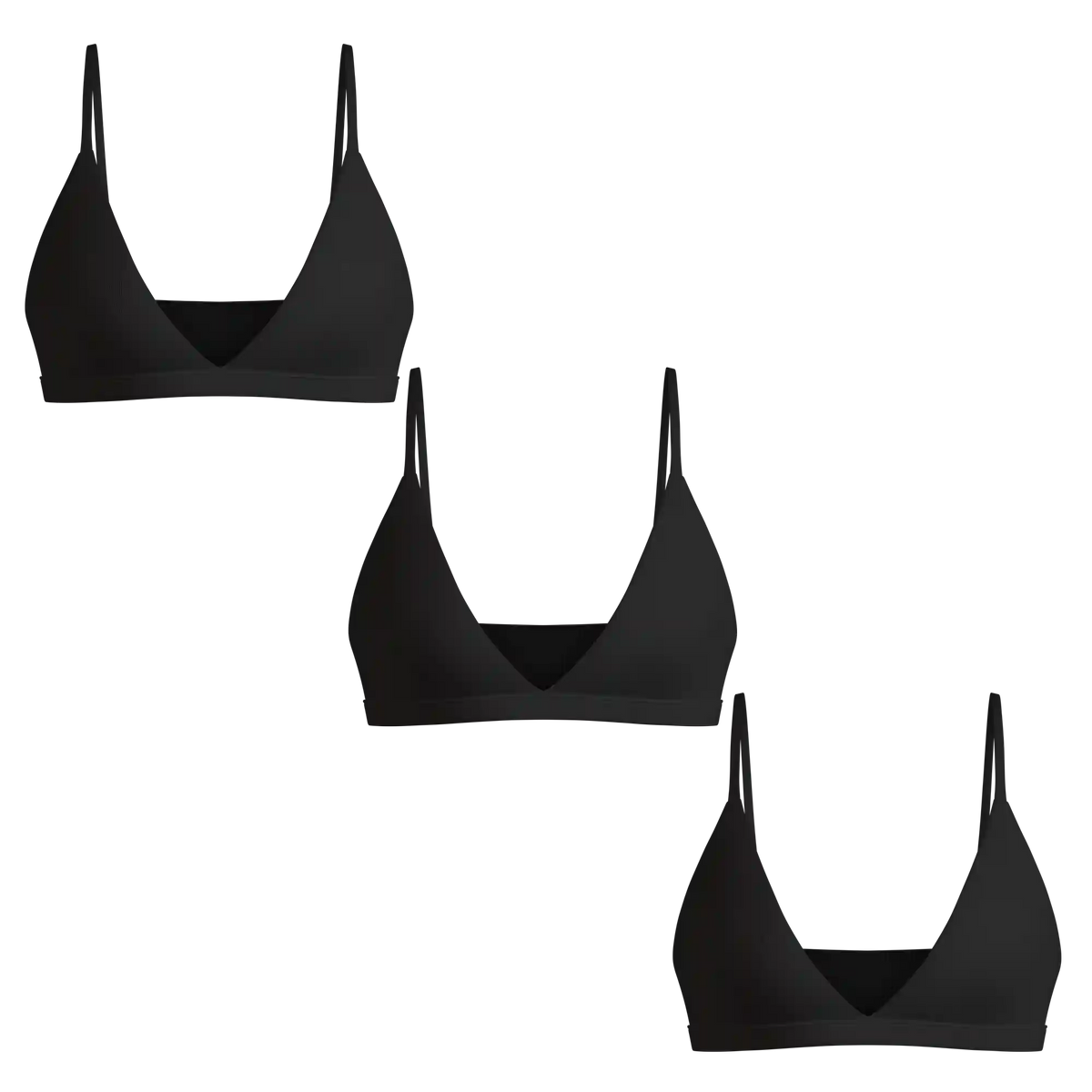 The Threat Level Midnight | Boob Hammock™ Triangle Bralette 3 Pack
