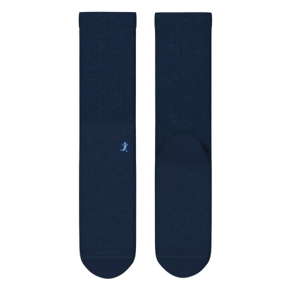 The Ocean Blue | Chambray Heather Heel Hammock™ Crew Socks