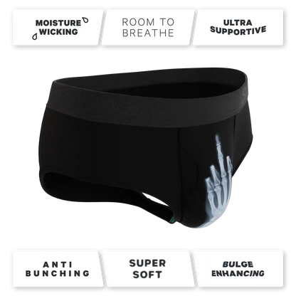 The XXX Ray | Middle Finger X Ray Ball Hammock® Pouch Underwear Briefs