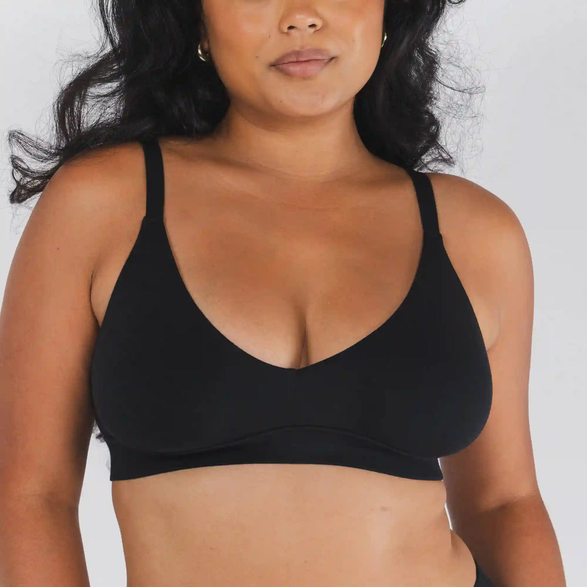 The Threat Level Midnight | Black Boob Hammock™ Plunge Bralette