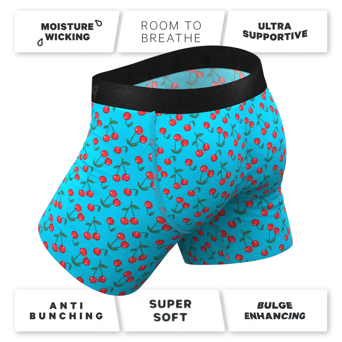The Fruit Salad | Cherry Ball Hammock® Pouch Underwear With Fly