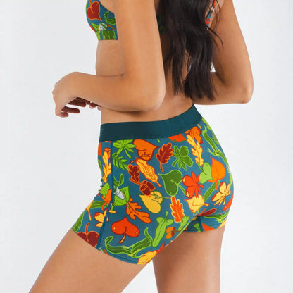 The Leaf Peeps | Naughty Leaves Women’s Boxers