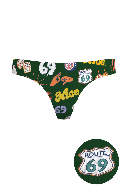 The Wine Dine & 69 | Route 69 MicroModal Thong