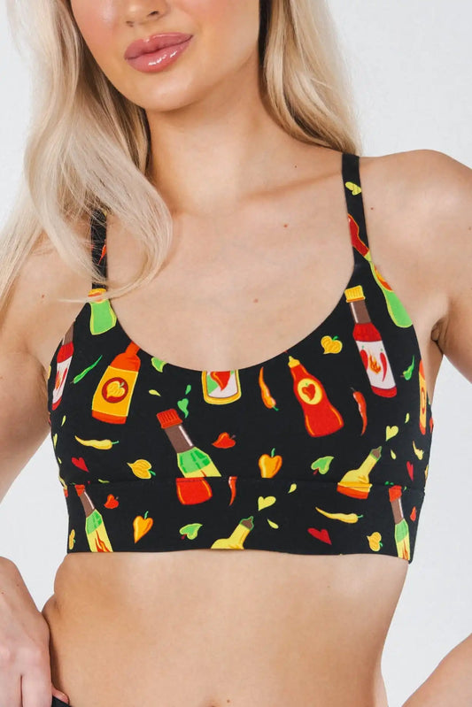 The Gotcha Sriracha | Hot Sauce Boob Hammock™ Scoop Bralette