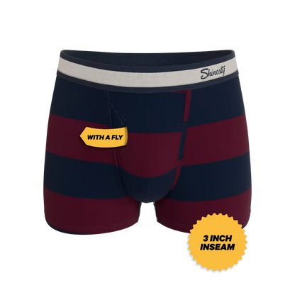 The Pitch | Rugby Stripe Ball Hammock® Pouch Trunks Underwear