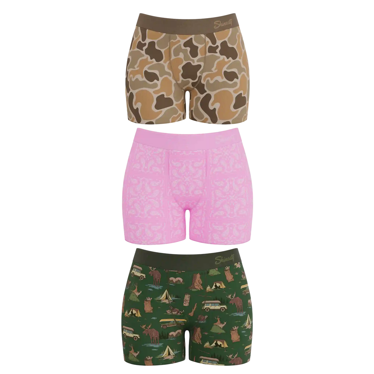 The Happy Trails | Women's Boxers 3 Pack