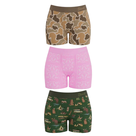 The Happy Trails | Women's Boxers 3 Pack