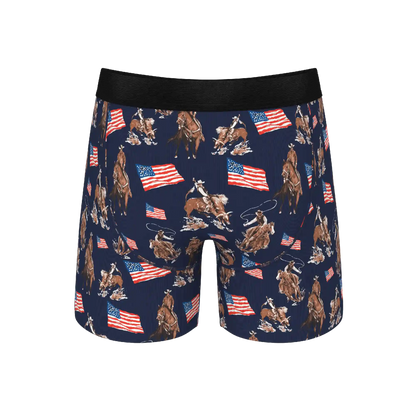 The Bootstraps & Chaps | Americana Cowboy Ball Hammock® Pouch Underwear With Fly