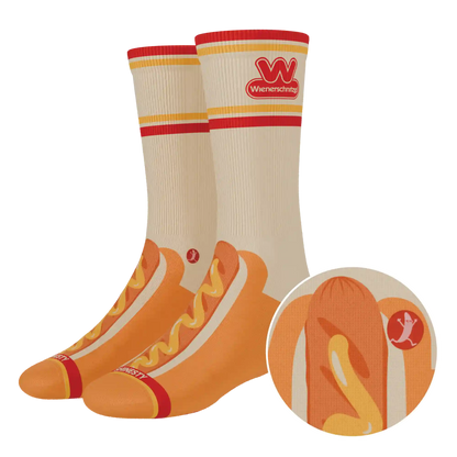 The Dog On Dog | Shinesty x Wienerschnitzel Heel Hammock™ Crew Socks