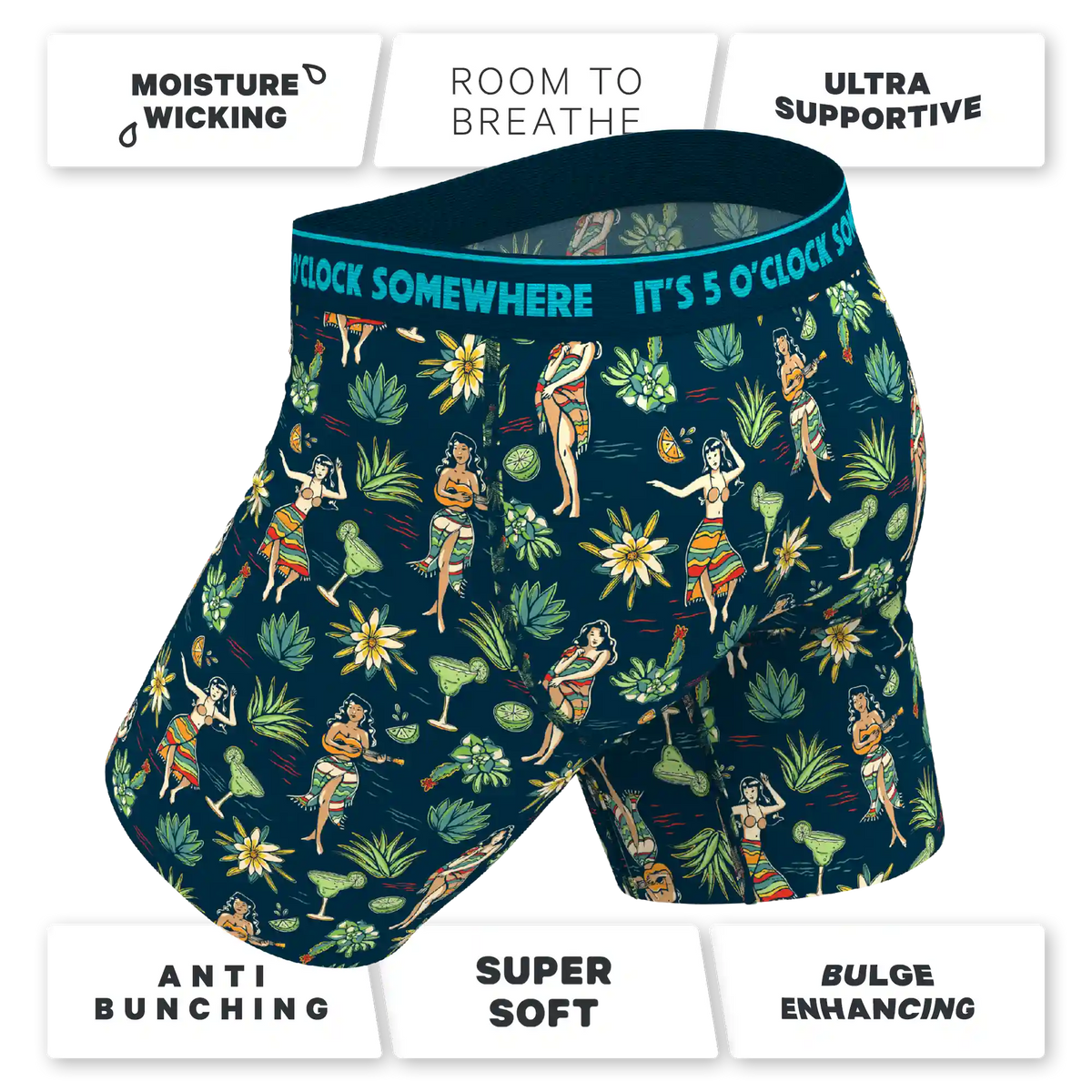 The Lost Shaker of Salt | Shinesty x Margaritaville® Ball Hammock® Boxer - Long Leg
