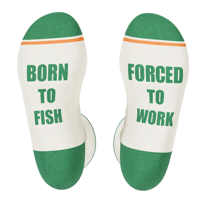 The Gone Fishing | Fishing Heel Hammock™ Crew Socks