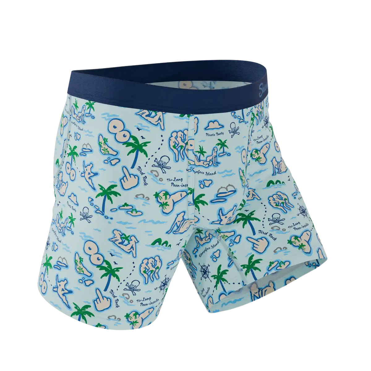 The Pirate's Booty | Naughty Map Ball Hammock® Pouch Underwear
