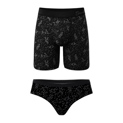 The Big Bang | Constellation Long Ball Hammock® Boxer With Fly and Cheeky Matching Underwear Pack
