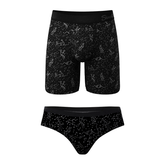 The Big Bang | Constellation Long Ball Hammock® Boxer With Fly and Cheeky Matching Underwear Pack