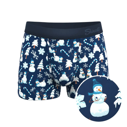 The Big Blizzard | Naughty Snowmen Ball Hammock® Pouch Trunks Underwear