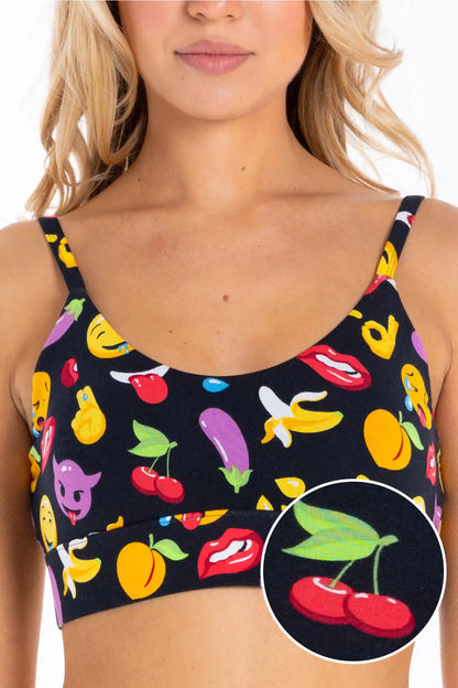 The Flirt | Emoji Boob Hammock™ Scoop Bralette