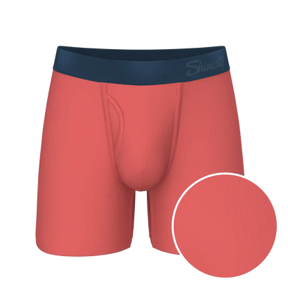 The Cherry Tomato | Coral Red Ball Hammock® Pouch Underwear With Fly