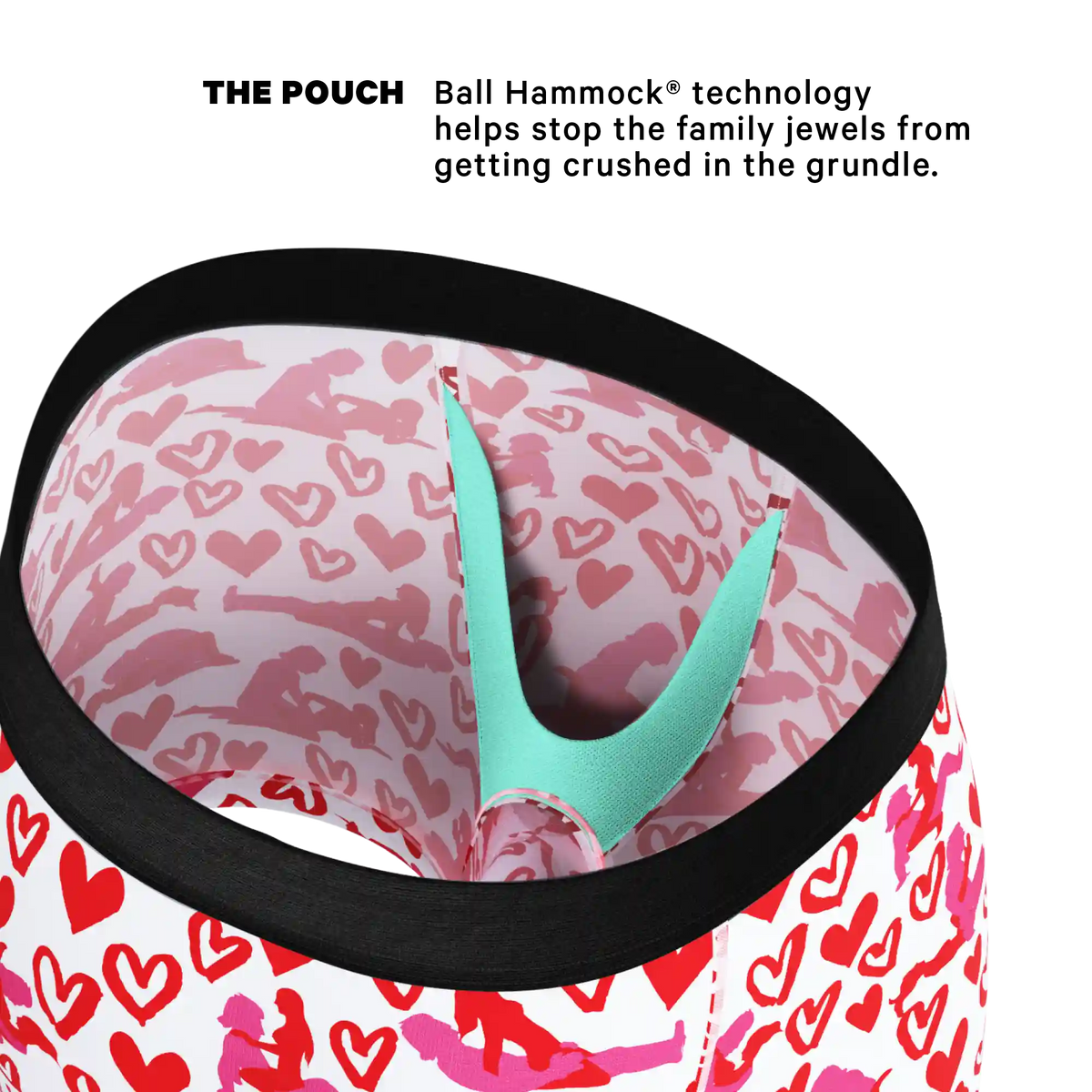 The Hot-Blooded Handbook | Valentines Ball Hammock® Pouch Underwear