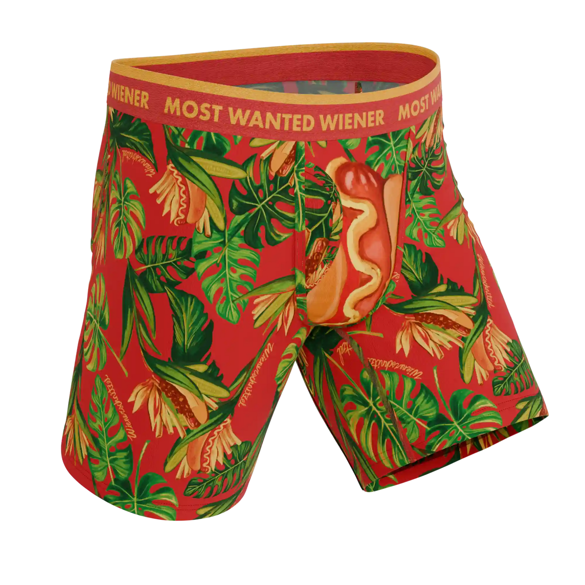The Wiener In Paradise | Shinesty X Wienerschnitzel Tropical Ball Hammock® Boxer - Long Leg