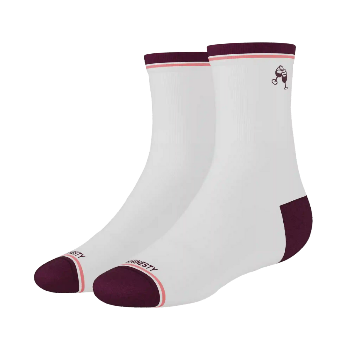 The Grape Juice | Red Wine Heel Hammock™ Quarter Crew Socks