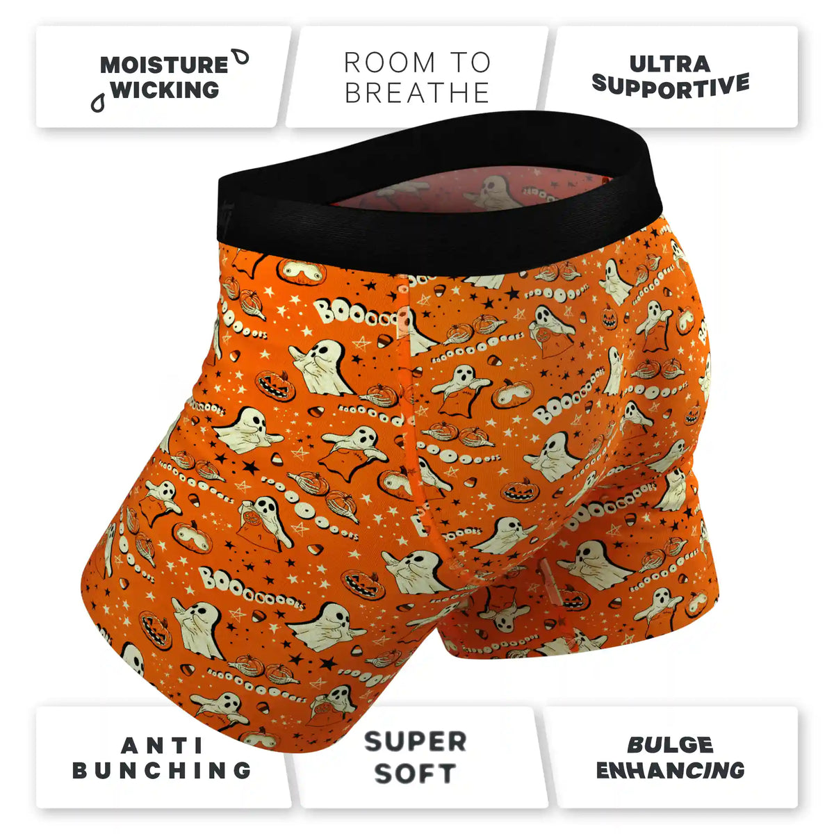 The Paranormal Entitty | Ghost Busts Ball Hammock® Pouch Underwear With Fly