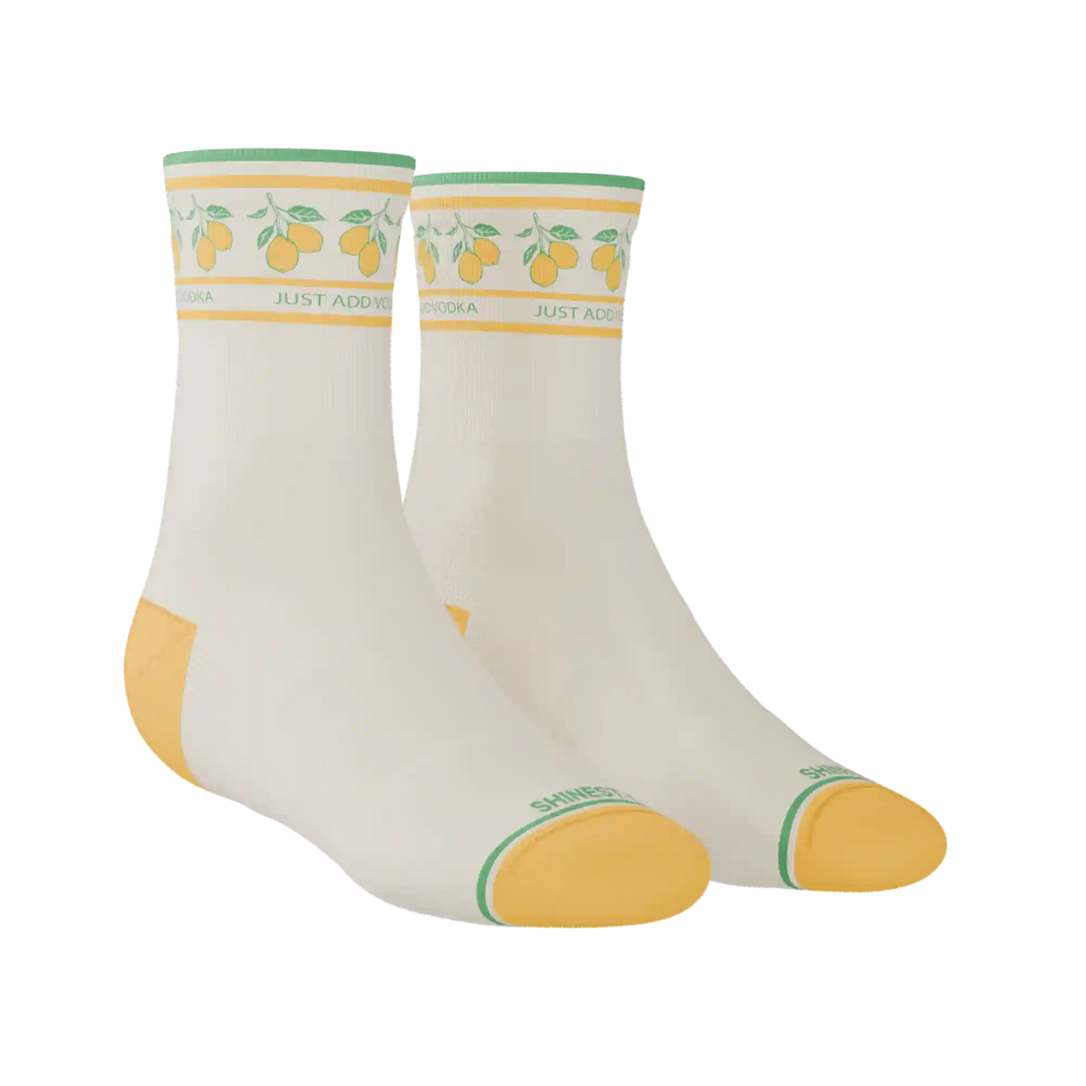 The Lemon Zest | Limoncello Heel Hammock™ Quarter Crew Socks