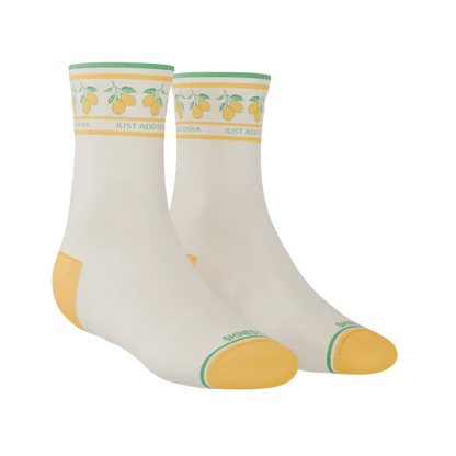 The Lemon Zest | Limoncello Heel Hammock™ Quarter Crew Socks